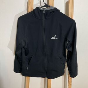 Tri Mountain jacket women’s size small black full zip with hood ￼